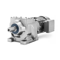 Helical-gear-motor